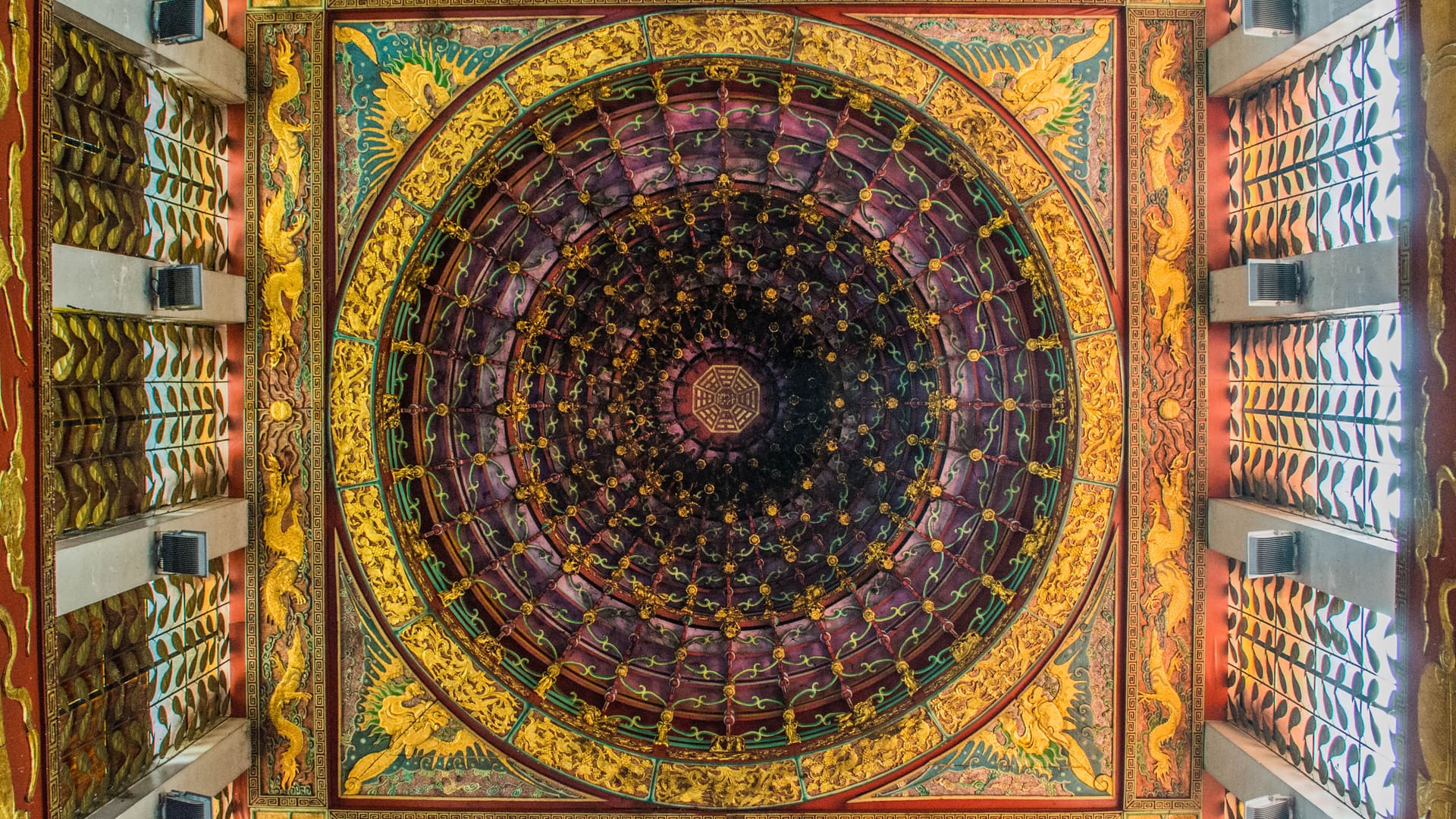 Macho Temple ceiling
